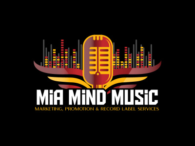 Music band, DJ, rap, rock, hip-hop typography logo