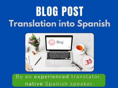 A flawless and accurately translated Spanish copy of your blog post