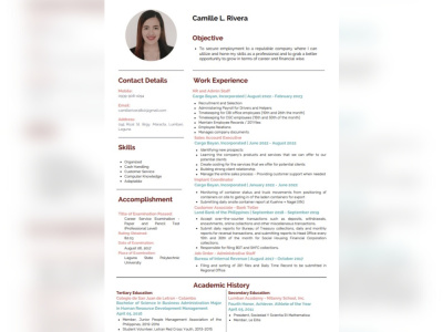 Resume maker or builder