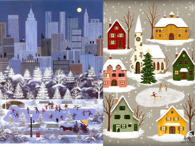 Retro Christmas Cards| Merry Christmas| Festive Card Design| Christmas gif