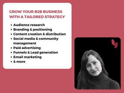 А tailored B2B digital marketing strategy to boost your revenue