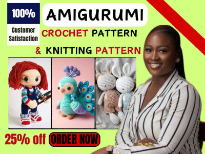 Write detailed and unique amigurumi crochet pattern for your etsy store