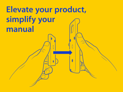 Ikea style technical illustrations for pro & stylish manuals