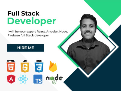An expert React, Angular, Node, Firebase, GCP, AWS Full stack developer
