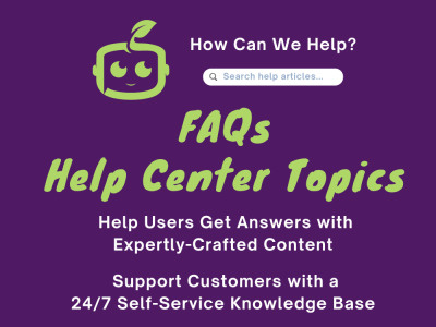 Expertly-crafted FAQs and knowledge base articles optimized for search