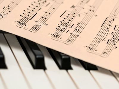 A piano reduction from an orchestral piece
