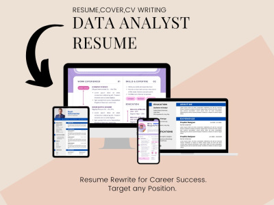 Professional Resumes, CV, Cover Letter, Data Analyst Resume writing