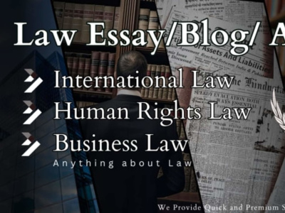 Law essay, legal blogs, articles on international law