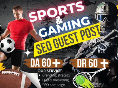 High da sport and gaming guest posts backlinks