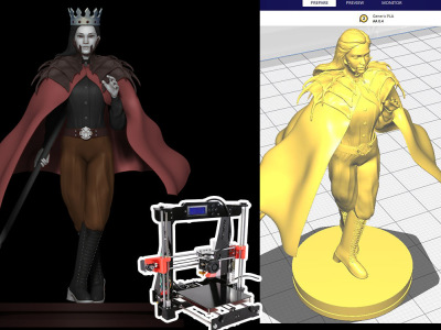 A amazing 3D modeling for 3D printing