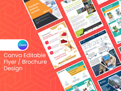 Editable Canva Brochure | Canva Flyer | Canva Trifold Design