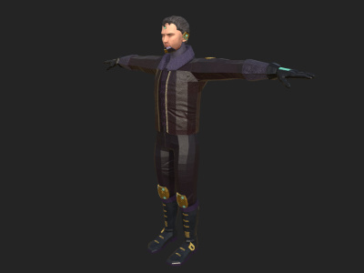 A game ready 3D character