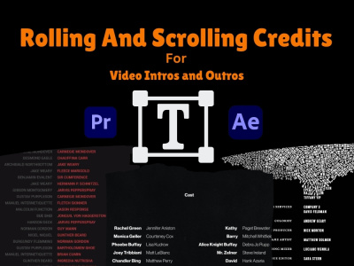 Professional Movie start or end credits Title and Dynamic Text animator