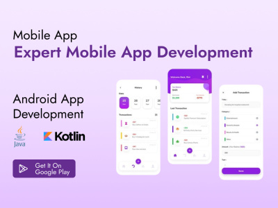 Android App Development in Java & Kotlin