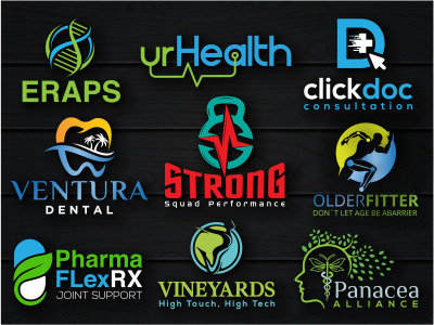 Medical, mental health, dental, yoga, wellness, spa, gym logo