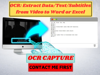 OCR: Extract Data/Text/Subtitles from Video to Word or Excel