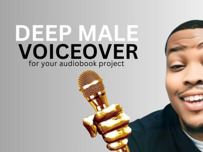 Deep male voiceover for your audiobook