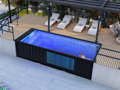 Shipping container swimming pool design and construction drawings