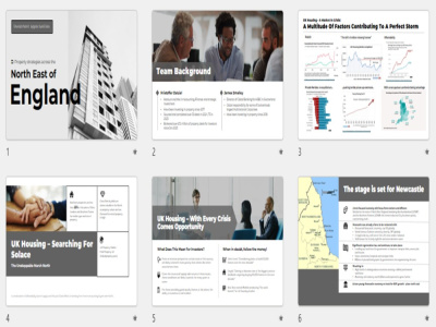Create or Redesign the presentation (PowerPoint, Google Slides).