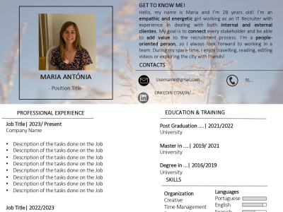 An amazing CV that will get you your dream Job!