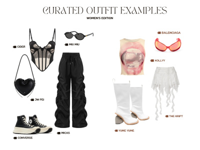 A personalized festival outfit lookbook