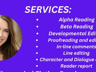 A beta reader critique for manuscript, fiction, nonfiction, novel