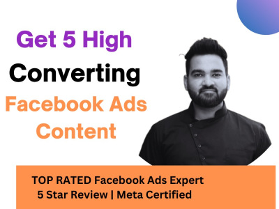 Facebook Ads Copywriter | 5 Winning Facebook Ads Copy