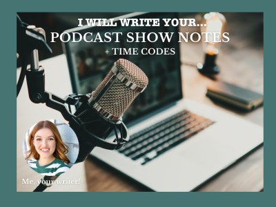 Show notes and chapter time codes for your podcast