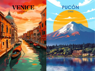 Vintage retro poster | travel poster | retro poster | vintage illustration