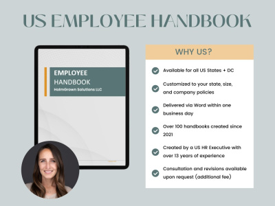 A customized US Employee Handbook