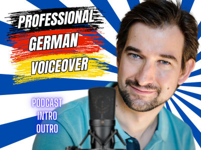 A smooth german voice over for the intro and outro of your podcast