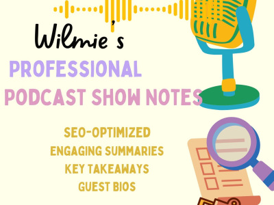 SEO-optimized show notes to boost your podcast's visibility.