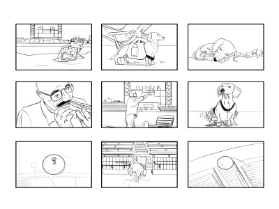 A storyboard for Commercials or Films