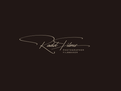 A signature style logo design