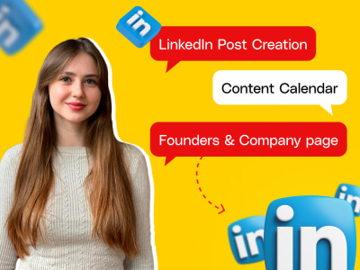 LinkedIn Post Creation | Content Calendar | Founders & Company page