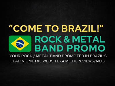 An article about your band on Brazil's leading rock and metal website