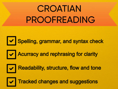 A detailed proofreading of your already translated content