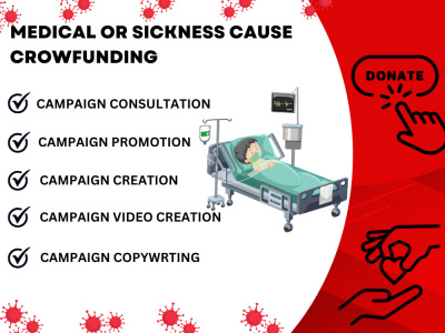 Compelling Medical or Sickness Cause Crowdfunding Marketing, fundraising