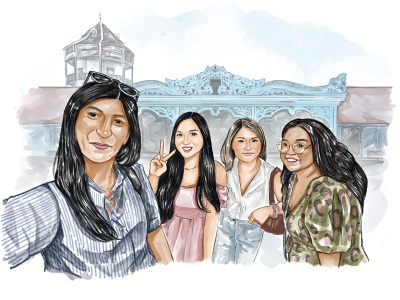 A sweet digital watercolor potrait