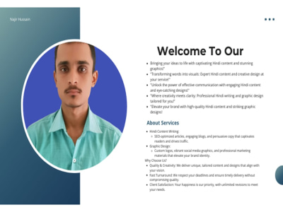 Write SEO-optimized Hindi content and design social media graphics