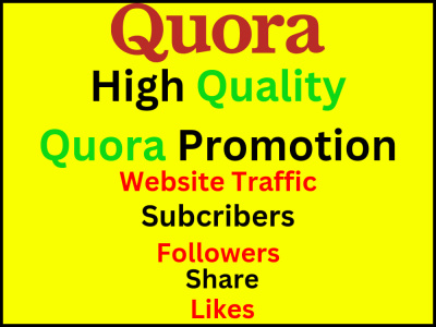Quora marketing l Quora Followers l Quora Website Traffic, Quora Share like