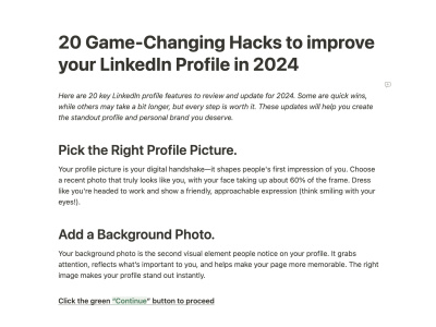 A LinkedIn Profile to Boost Your Brand and Network