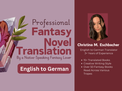 An engaging German book translation of your fantasy novel