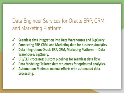 Integrating Oracle ERP, CRM, GA4, DV360, and AppsFlyer Data into BigQuery
