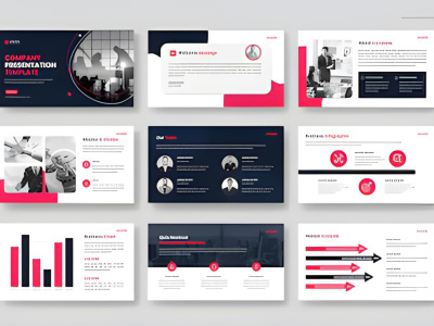 Business PowerPoint presentation design or google slides pitch deck