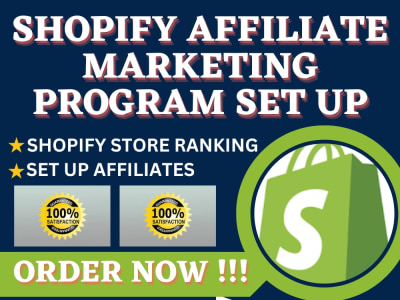 Shopify Affiliate marketing Set up for ecommerce program
