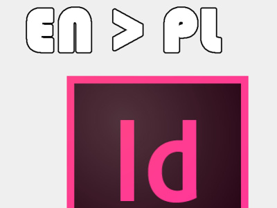 Indesign project translated from English to Polish