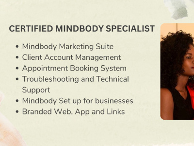 Mindbody Software Support and set up.
