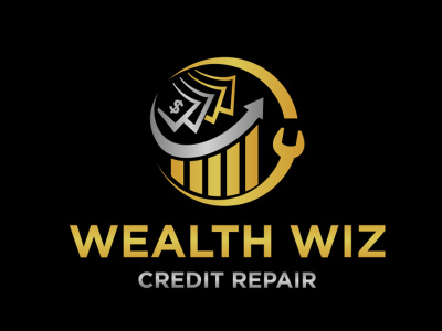 Credit repair accounting,tax, business consulting and financial logo design