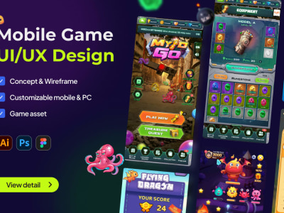 Professional Ux/UI design for games, assets for your PC, mobile game ... image.